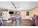 Casual dining area with wood table and chairs at 4307 Meadow Ridge Ct, Mulberry, FL 33860