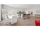 Modern dining room with white table and chairs at 4340 Reding Way, Lakeland, FL 33813