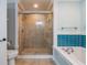 Bathroom with shower, bathtub and double vanity at 5545 Harrells Nursery Rd, Lakeland, FL 33812