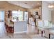 Open concept kitchen with island, stainless steel appliances, and white cabinets at 731 Lake Clark Ct, Lakeland, FL 33813