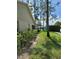 Landscaped side yard with trees and bushes at 8052 Sugar Pine Blvd, Lakeland, FL 33810