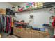 Large walk-in closet with shelving and plenty of storage at 252 Magneta Loop, Auburndale, FL 33823
