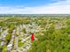 Aerial view showing home's location in a residential area at 32334 Oak Park Dr, Leesburg, FL 34748