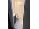 Small bathroom with toilet and dark vanity at 32334 Oak Park Dr, Leesburg, FL 34748