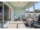 Relaxing screened porch with seating area, perfect for enjoying Florida's outdoors at 3441 Grenville Dr, Winter Haven, FL 33884
