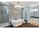 Luxurious bathroom featuring a large soaking tub and shower at 3960 Laurel Se Ave, Lakeland, FL 33812