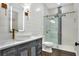 Modern bathroom with a floating vanity and glass shower at 3960 Laurel Se Ave, Lakeland, FL 33812