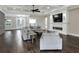 Living room with hardwood floors and fireplace at 3960 Laurel Se Ave, Lakeland, FL 33812