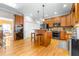Eat-in kitchen with island and stainless steel appliances at 5171 Deeson Pointe Ct, Lakeland, FL 33805