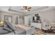 Main bedroom with ceiling fan, dresser, and rocking chair at 5576 Albert Williams Rd, Mulberry, FL 33860