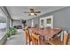 Spacious screened patio, perfect for outdoor dining and entertaining at 5576 Albert Williams Rd, Mulberry, FL 33860
