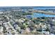 Aerial view showing home's location near a lake at 6004 Greenleaf Cir, Winter Haven, FL 33884