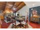 Cozy dining area with wood floors and a charming wooden table at 6004 Greenleaf Cir, Winter Haven, FL 33884