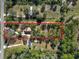 Aerial view of property showing house and surrounding land at 748 Mcclellan Rd, Frostproof, FL 33843