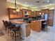 Spacious kitchen with granite countertops and island at 1015 Crossroads Dr, Polk City, FL 33868