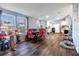 Open floor plan including dining and kitchen areas at 1126 Lakewood W Cir, Lakeland, FL 33801