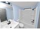 Clean bathroom with white bathtub and vanity at 2206 Golden Horseshoe N Cir, Lakeland, FL 33810