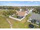 Aerial view showing house and backyard at 4032 Derby Dr, Lakeland, FL 33809