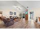 Spacious living room with hardwood floors and comfortable seating at 4032 Derby Dr, Lakeland, FL 33809