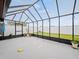 Spacious screened lanai with view of backyard at 4032 Derby Dr, Lakeland, FL 33809