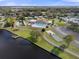Aerial view of community features including pool, tennis, and pickleball courts at 5079 Lodgewood Dr, Lakeland, FL 33810