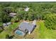 Aerial view of the house, showing the backyard and pool at 6929 Farris Dr, Lakeland, FL 33811