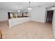 Spacious dining area with tile floors and a chandelier at 6929 Farris Dr, Lakeland, FL 33811