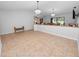 Open dining area with tile floors and a chandelier at 6929 Farris Dr, Lakeland, FL 33811