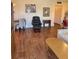 Living room featuring wood-look flooring and comfortable seating at 1600 W Lake Parker Dr # B7, Lakeland, FL 33805
