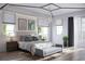 Elegant main bedroom featuring stylish decor, ample natural light, and chic furnishings for a serene retreat at 23 Lake Hollingworth, Lakeland, FL 33803