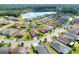 Community view showing house location by lake at 453 Treviso Dr, Kissimmee, FL 34759
