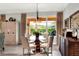 Breakfast nook with window seating and view of backyard at 453 Treviso Dr, Kissimmee, FL 34759