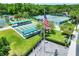 Community park with bocce ball and flagpole at 453 Treviso Dr, Kissimmee, FL 34759