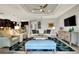 Bright living room featuring a comfy sofa and stylish decor at 453 Treviso Dr, Kissimmee, FL 34759