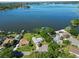 Wide shot of waterfront home and neighborhood at 5252 Post Ln, Lakeland, FL 33809