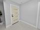 Contemporary interior door with a light beige finish and modern hardware at 5252 Post Ln, Lakeland, FL 33809