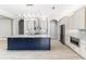 Modern kitchen with a large island and stainless steel appliances at 5272 Riverlake Dr, Bartow, FL 33830