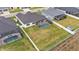 Aerial view of house and neighborhood at 6955 Treymont Dr, Lakeland, FL 33813