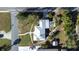 Overhead view showcasing home and surrounding landscape at 727 Bonnie Dr, Lakeland, FL 33803