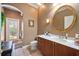 Bathroom with single vanity and toilet at 1217 Vista Hills Dr, Lakeland, FL 33813