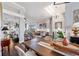 Elegant dining room with hardwood floors and a large wooden table at 1217 Vista Hills Dr, Lakeland, FL 33813