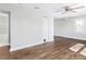 Living Room with hardwood floors and ceiling fan at 1317 W Belmar St, Lakeland, FL 33815