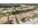 Aerial perspective of a residential neighborhood showcasing various houses at 1832 Prima Vista Dr, Lakeland, FL 33810