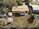 Aerial view showing house and large backyard at 1914 Alexander Dr, Lakeland, FL 33803