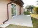 Private patio with sliding glass door access at 1914 Alexander Dr, Lakeland, FL 33803