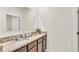 Double vanity bathroom with granite countertops at 1915 Pristine Loop, Lakeland, FL 33811