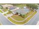 Aerial view showing house, pool, and solar panels at 2105 Normandy Heights Ln, Winter Haven, FL 33880