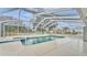 Screened pool and spa with a large deck at 2105 Normandy Heights Ln, Winter Haven, FL 33880