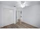 Bedroom with double door closet and vinyl flooring at 2266 Silver Re Dr, Lakeland, FL 33810