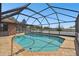 Inviting screened pool with ample deck space at 3220 Cherry Hill S Cir, Lakeland, FL 33810